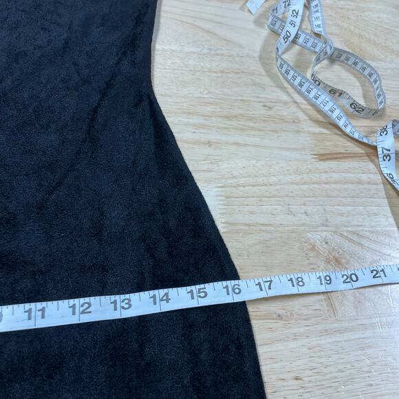 Theory NWT Micro Velvet Sleeveless Mini Dress Black Size P / XS Sheath V-Neck - Picture 9 of 12